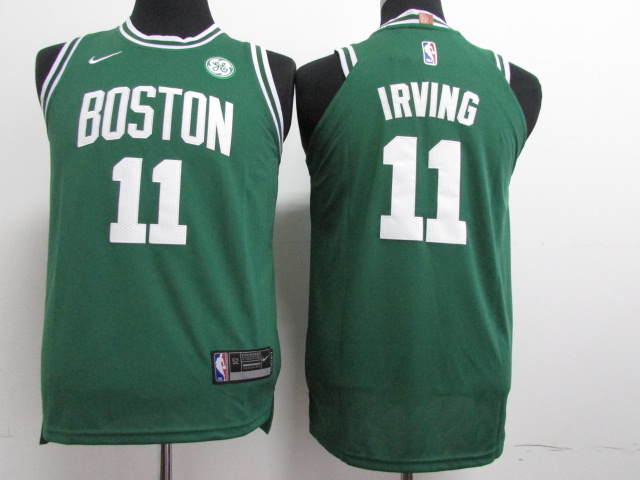Youth Boston Celtics 11 Irving Green Nike NBA Jerseys